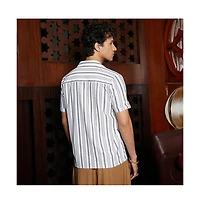 Campus Sutra Men's Wavelength-Knit Shirt