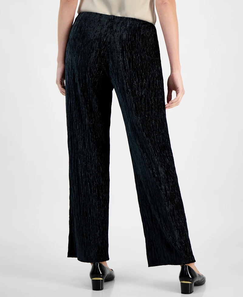 Jm Collection Women's Pleated Velvet Pants, Macy's Exclusive