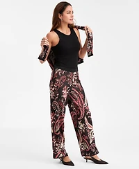 Jm Collection Women's Printed Jacquard Pants, Macy's Exclusive