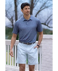 Pga Tour Men's Refreshments Short Sleeve Printed Polo Shirt