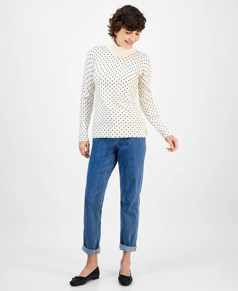 Style & Co Women's Long-Sleeve Turtleneck Sweater, Created for Macy's