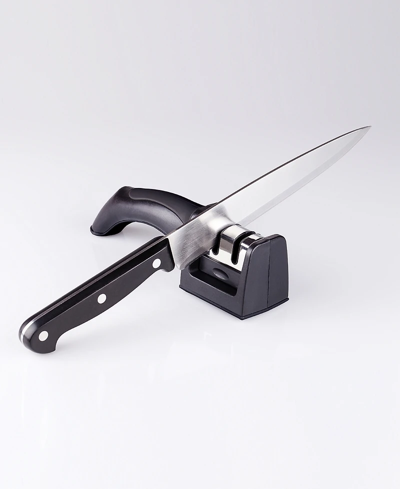 Cat Cora Cutlery-Pro 2.25" Dual-Action Handle Knife Sharpener