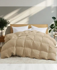 Unikome Heavyweight Goose Down Fiber Comforter, Full/Queen
