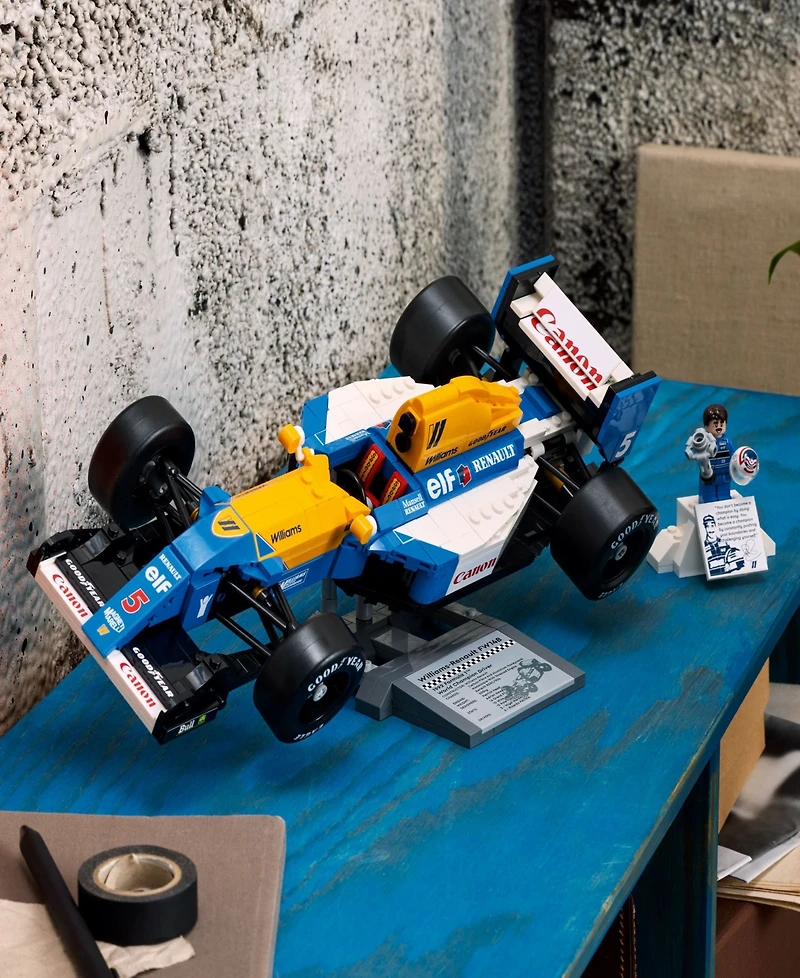 Lego Icons Williams Racing FW14B and Nigel Mansell Model Car Set 10353, 799 Pieces