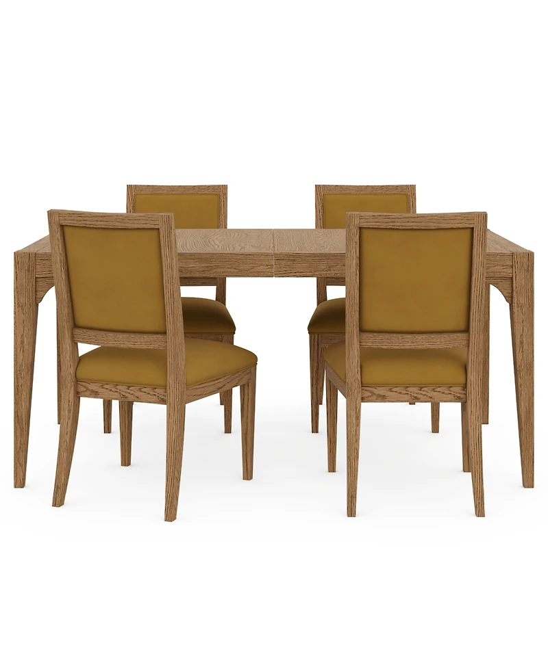 Everleigh Dining 5-Pc. Set (Table & 4 Upholstered Back Side Chairs)