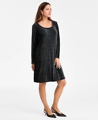 Jm Collection Women's Pleated Velvet Dress, Macy's Exclusive