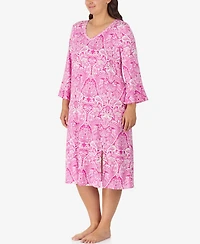 Ellen Tracy Plus Below Elbow Midi Lounger