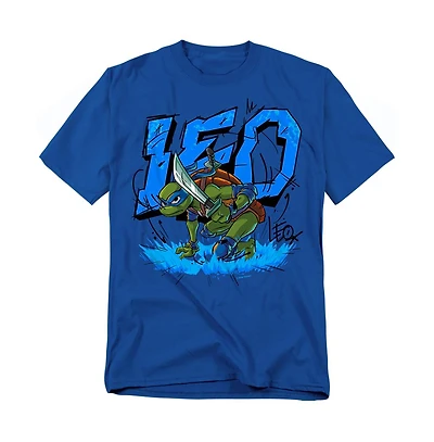 Logovision Men's Tales Of The Teenage Mutant Ninja Turtles Leo Groundbreaking T-Shirt