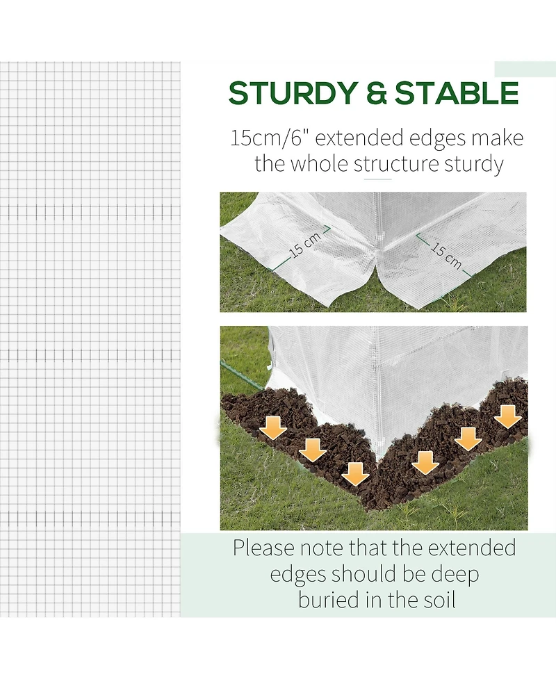 Outsunny 9.8' x 6.6' x 6.6' house Cover Replacement,