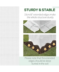 Outsunny 9.8' x 6.6' x 6.6' house Cover Replacement,