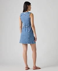Levi's Women's Vianna Denim Button-Front Vest Dress