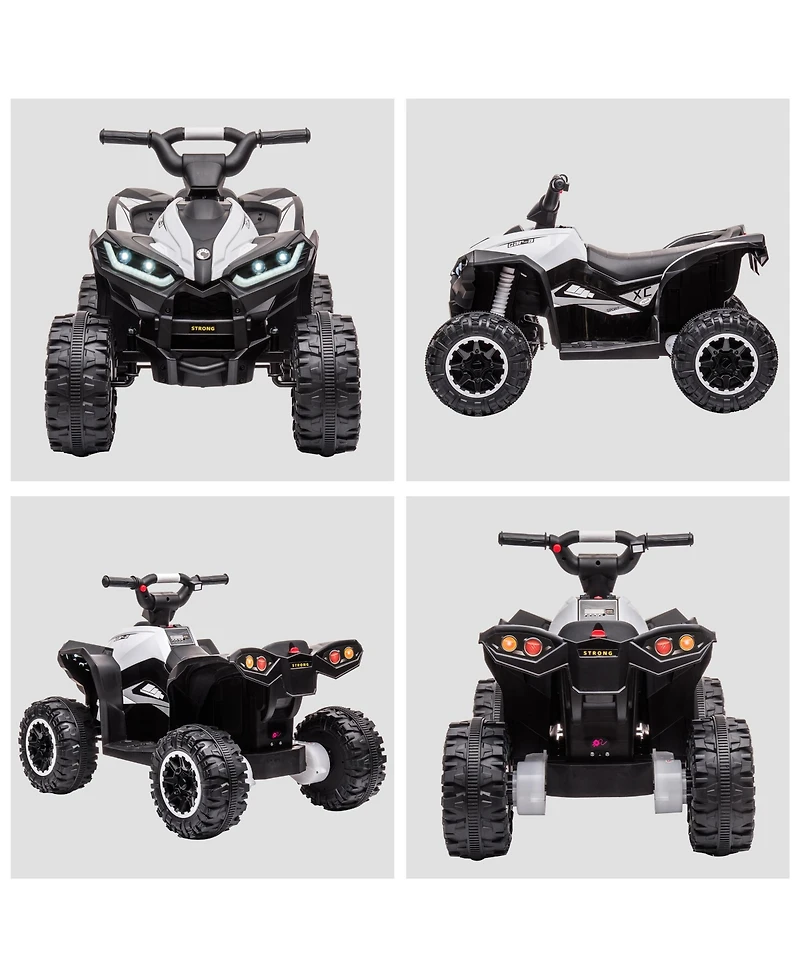 Aosom 12V Kids Atv Quad Car with Forward & Backward Function