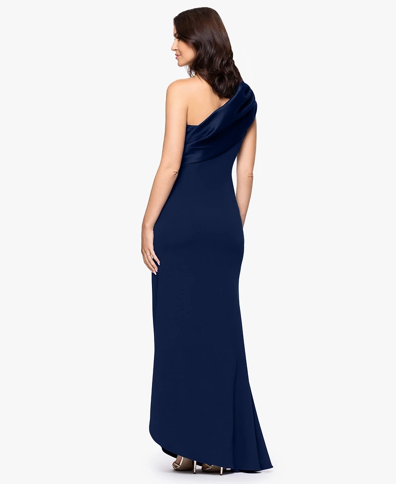 Betsy & Adam Petite One-Shoulder Dress