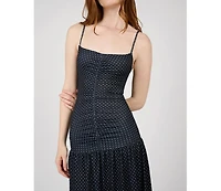 WeWoreWhat Women's Ruched Front Scoop Maxi Dress