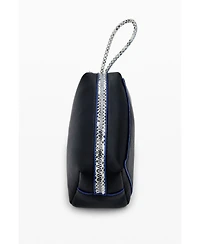 Desigual Women's Medium faux leather toiletry bag with contrasts