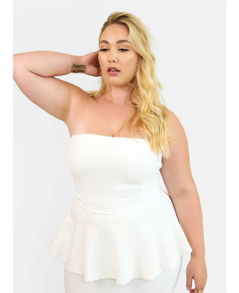 Rebdolls Plus Peplum Top