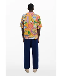 Desigual Men's Short-sleeve shirt with fruits