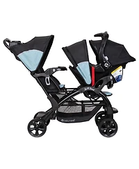 Baby Trend Sit N Stand Double Stroller Desert Blue 
