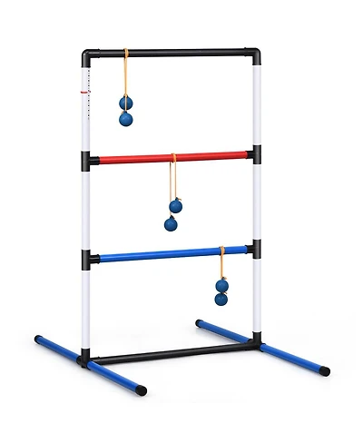 Ladder Ball Toss Game with Bolas, Score Tracker, and Carrying Bag