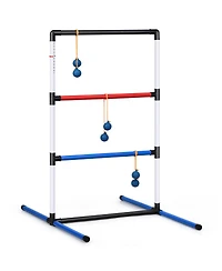 Ladder Ball Toss Game with Bolas, Score Tracker, and Carrying Bag