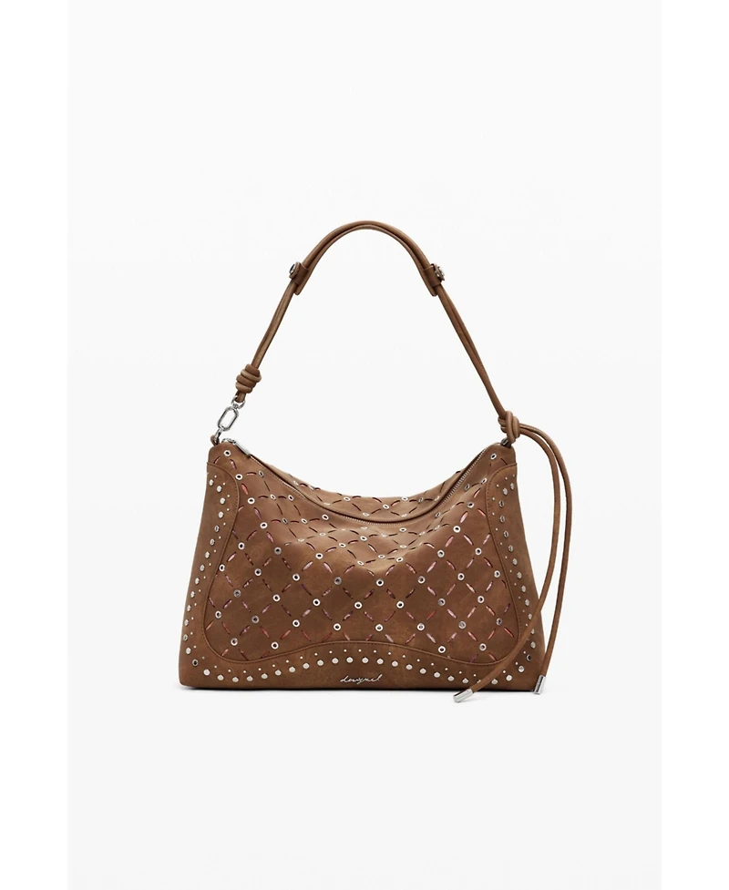 Desigual Women's Medium cut-out faux leather bag