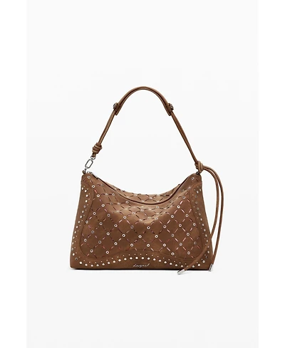 Desigual Women's Medium cut-out faux leather bag