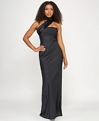 Seni & Cade Juniors' Sleeveless Scarf Gown