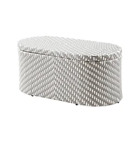 Enitial Star Pagler Aluminum 3pc Wicker Patio Coffee Table and Stool Set