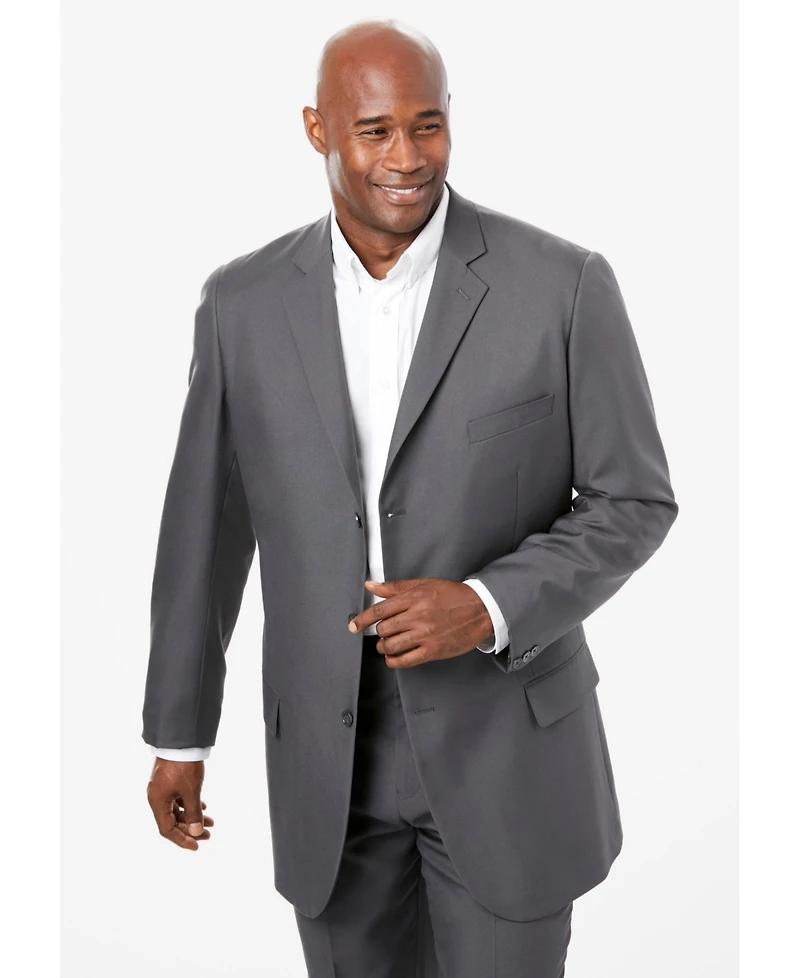 KingSize Men's Big & Tall Easy Movement Three-Button Jacket