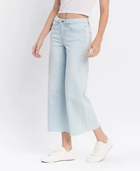 Vervet Women's High Rise Crop Wide Leg Jeans