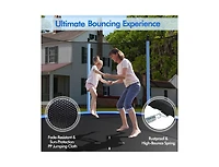 Akiudex Outdoor Trampoline with Safety Enclosure Net Ladder and Spring System