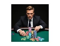 Akiudex 300 Piece Poker Chip Set with Case Cards and Felt for Casino Game Night