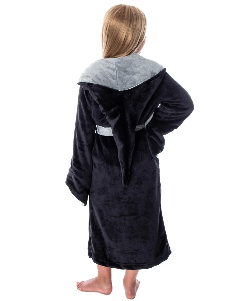 Harry Potter Hogwarts Castle Houses Crest Girl's Fleece Robe Kids Pajama Bathrobe