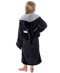 Harry Potter Hogwarts Castle Houses Crest Girl's Fleece Robe Kids Pajama Bathrobe