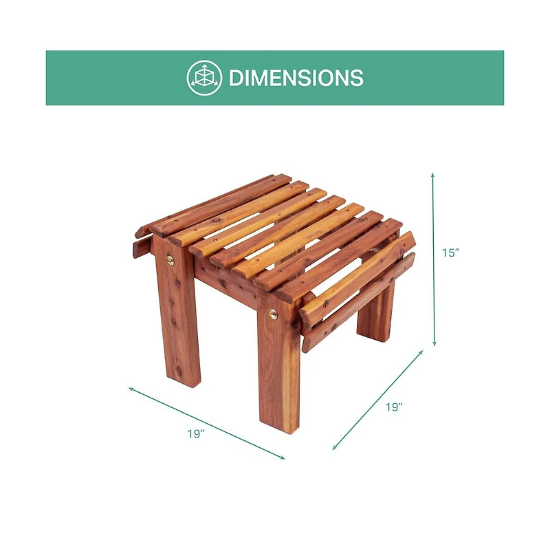 American Furniture Classics Cedar Stationary Ottoman