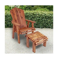 American Furniture Classics Cedar Stationary Chair W Stationary Ottoman
