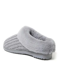 Dearfoams Women's Hannah Festive Knit Clog House Shoe Slipper
