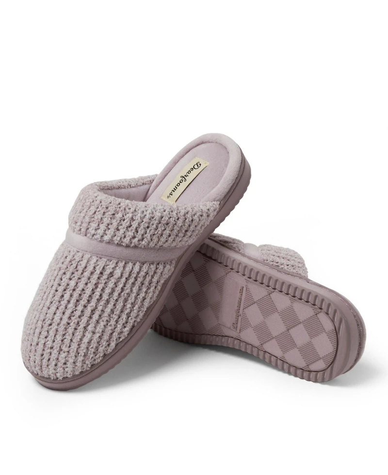 Dearfoams Women's Serena Marled Chenille Scuff Slippers