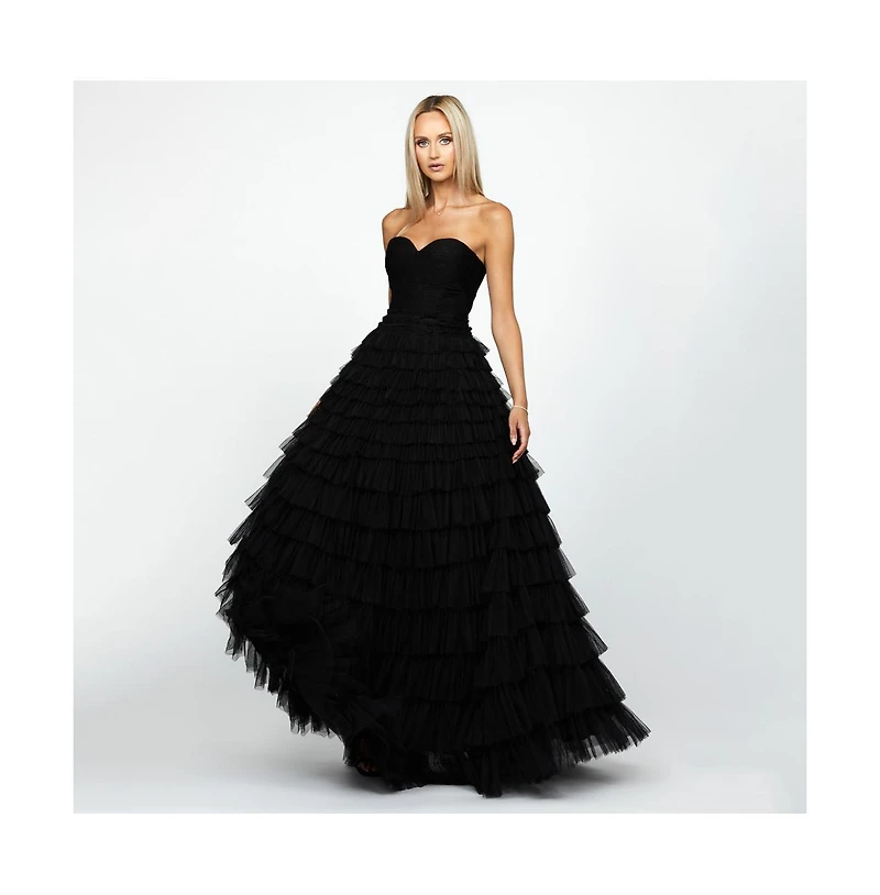 Bariano Women's Serenity Sweetheart Strapless Ball Gown