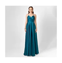 Bariano Hanna Open Back A Line Gown