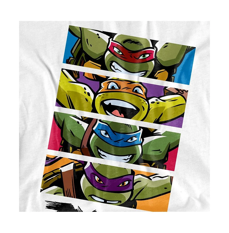 Men's Teenage Mutant Ninja Turtles Group Vertical Stack T-Shirt