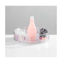 iDesign 12-inch Divided Lazy Susan for Bathroom Storage - Clear