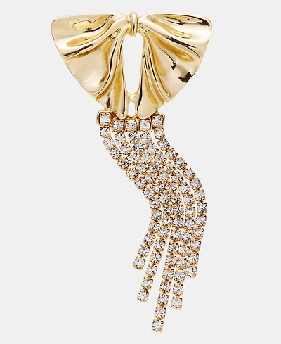 I.n.c. International Concepts Crystal Bow Pin, Macy's Exclusive