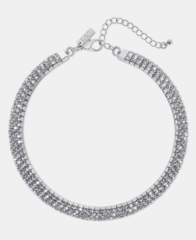 I.n.c. International Concepts Crystal Multirow Flex Necklace, Macy's Exclusive