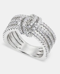 I.n.c. International Concepts Pave Knotted Multi-Row Band Ring, Macy's Exclusive