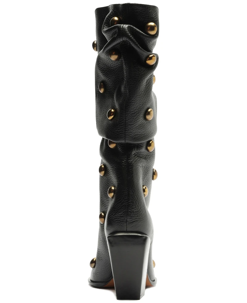 Schutz Women's Tulsa Studs Mid-Shaft Boots