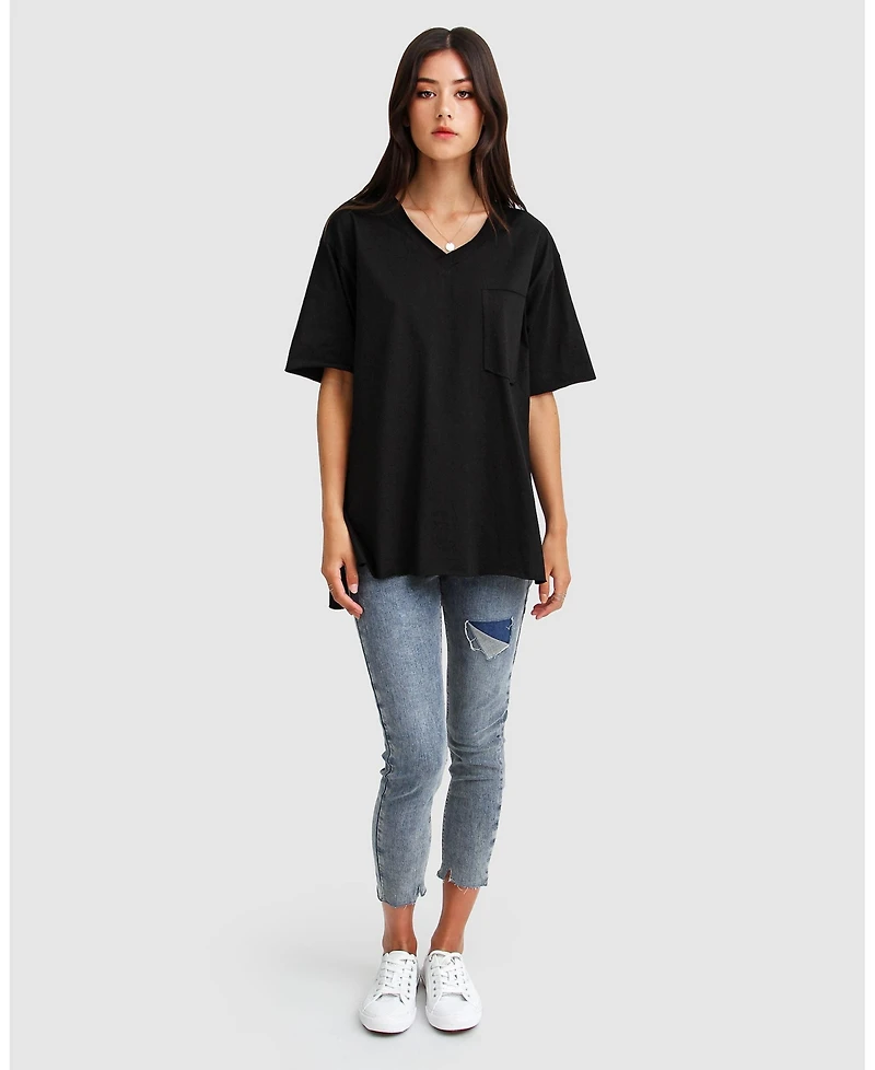 Belle & Bloom Women's Brave Soul Oversized T Shirt