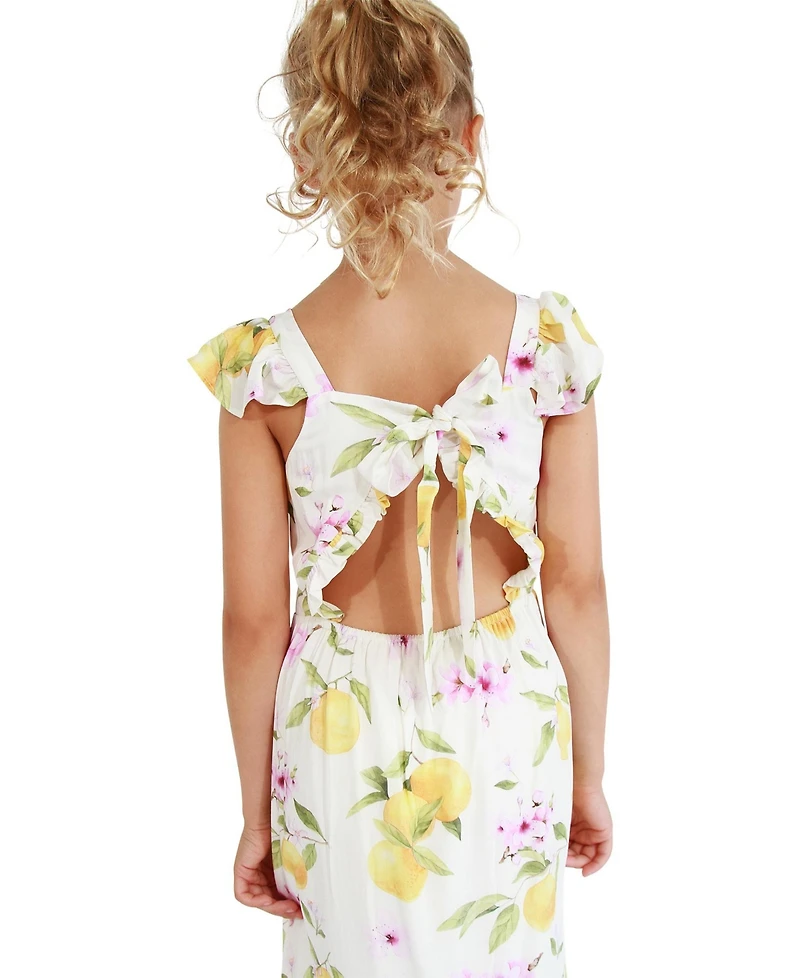 Belle & Bloom Little Girls Sunset Sakura Maxi Dress