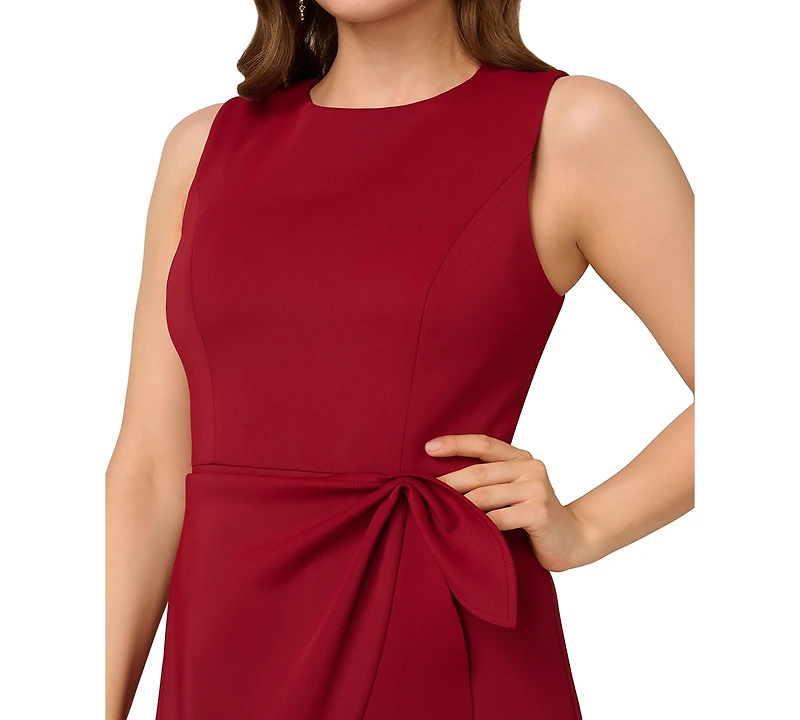 Adrianna Papell Women's Sleeveless Scuba Midi Dress