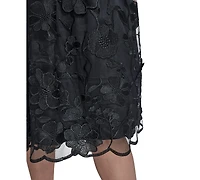 Eliza J Women's Crew Neck Illusion Midi Dress